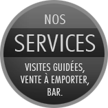 Services de la brasserie AKERBELTZ : auto-visites, vente, dégustation, événements...